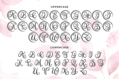 Austy - Monogram - Font Abo Daniel Studio 