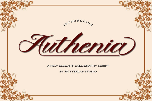 Authenia Font Rotterlab studio 