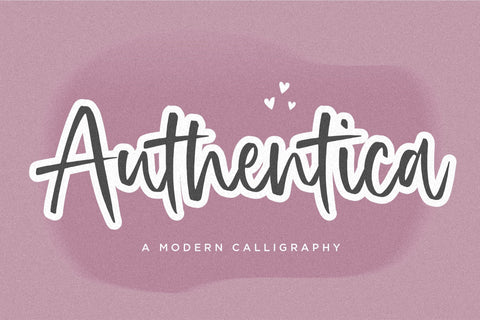 Authentica a Modern Calligraphy Font Font Balpirick 