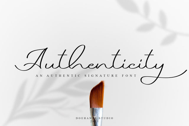 Authenticity Font love script 