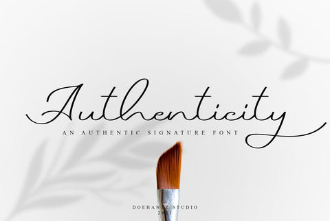 Authenticity Font love script 