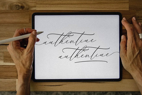 authentiue - Chic Calligraphy Font Font Storytype Studio 