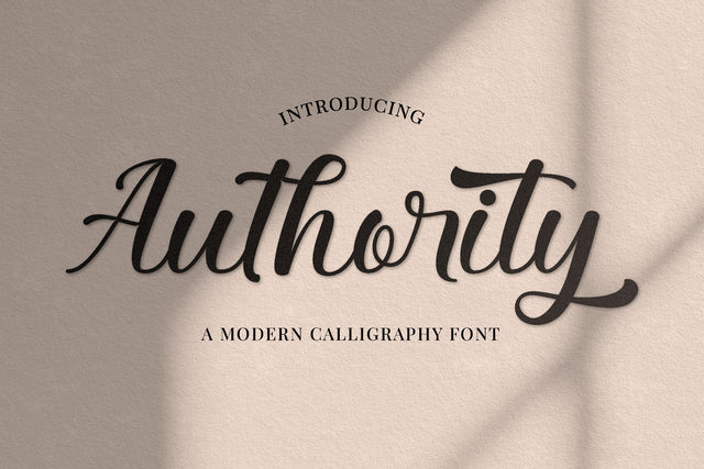 Authority Font Jun Creative 