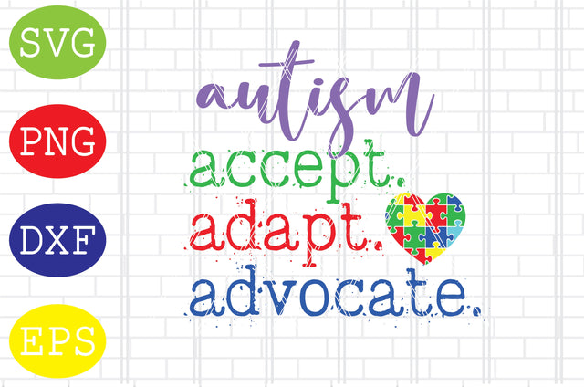 Autism Acceptance Svg, Autism Puzzle Svg, Autism Love Svg, Png, Eps, Dxf Files SVG DigitalSvgFiles 