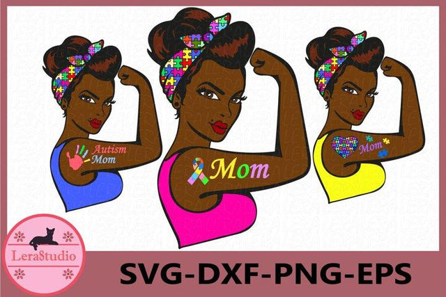 Autism Afro Rosie SVG Lerastudio 