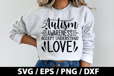 Autism awareness, accept understand love SVG SVG akazaddesign 