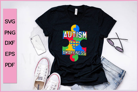 AUTISM AWARENESS Autism SVG PNG Craft Cut File SVG SVG Print File 