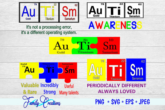 Autism Awareness Bundle SVG Family Creations 