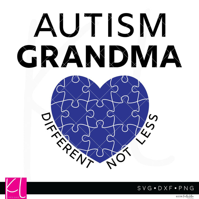 Autism Awareness Grandma SVG Kelly Lollar Designs 