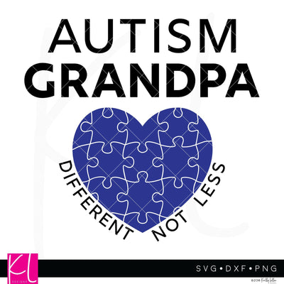 Autism Awareness Grandpa SVG Kelly Lollar Designs 