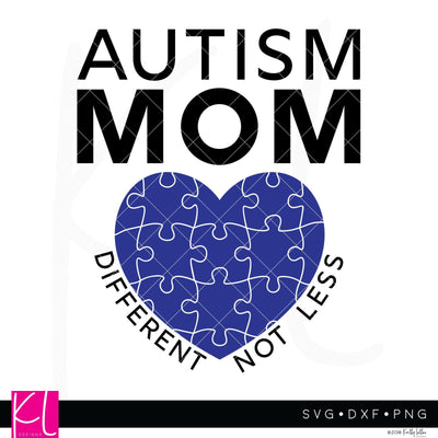 Autism Awareness Mom SVG Kelly Lollar Designs 