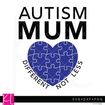 Autism Awareness Mum SVG Kelly Lollar Designs 