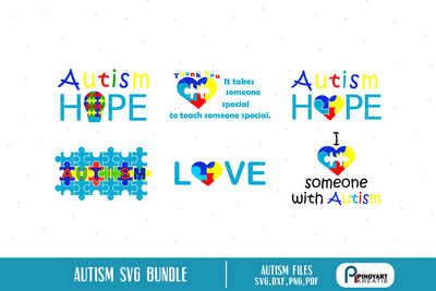 Autism Awareness Svg Bundle SVG Pinoyart Kreatib