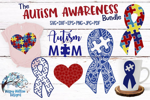 Autism Awareness SVG Bundle SVG Wispy Willow Designs 