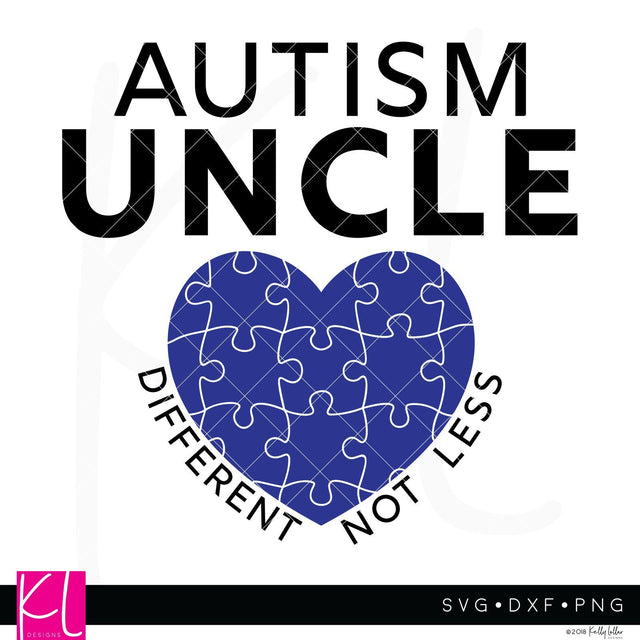 Autism Awareness Uncle SVG Kelly Lollar Designs 