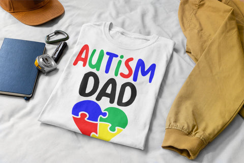 Autism Dad Puzzle Heart SVG SVG CreativeStudioTM 