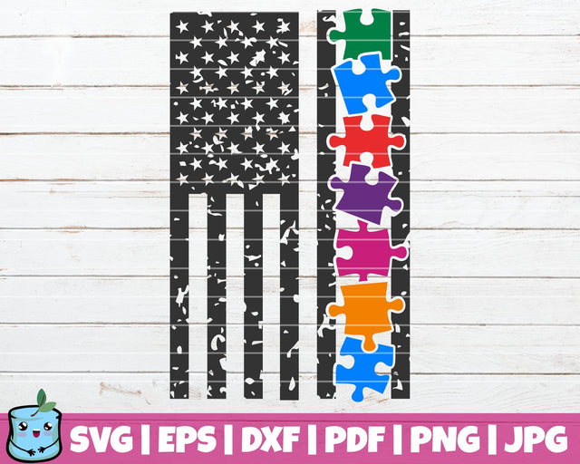 Autism Flag SVG MintyMarshmallows 