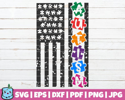 Autism Flag SVG MintyMarshmallows 
