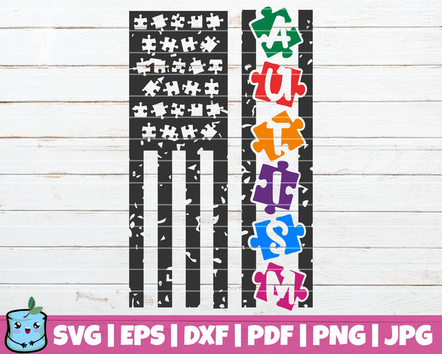 Autism Flag SVG MintyMarshmallows 