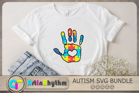 Autism Hand Print Svg, Autism Svg, Autism Awareness Svg SVG Artinrhythm shop 