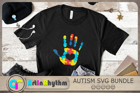 Autism Hand Print Svg, Autism Svg, Autism Awareness Svg SVG Artinrhythm shop 