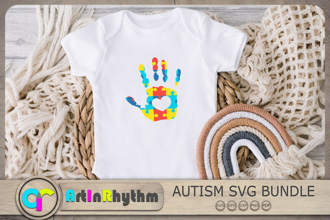 Autism Hand Print Svg, Autism Svg, Autism Awareness Svg SVG Artinrhythm shop 