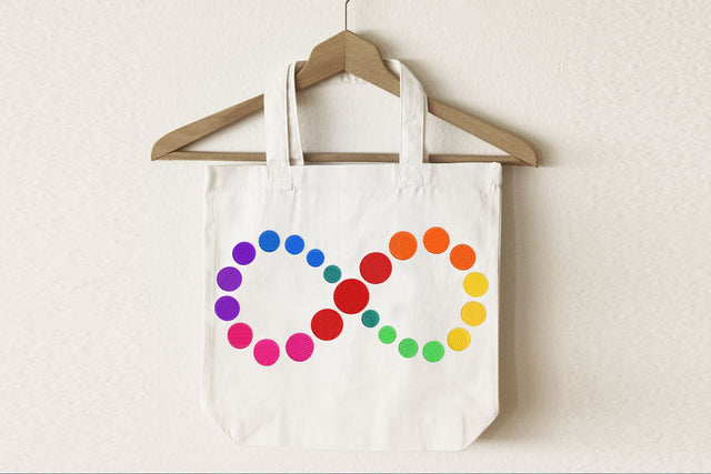 Autism Infinity Spectrum Rainbow Embroidery Embroidery/Applique DESIGNS Designed by Geeks 