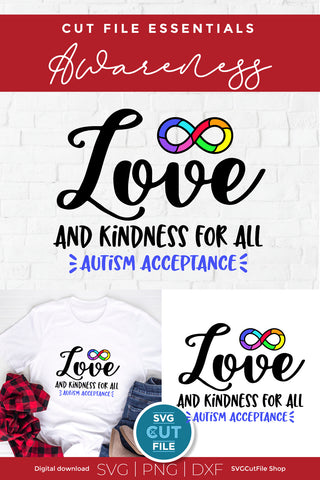 Autism infinity svg-autism acceptance svg with rainbow infinity SVG SVG Cut File 