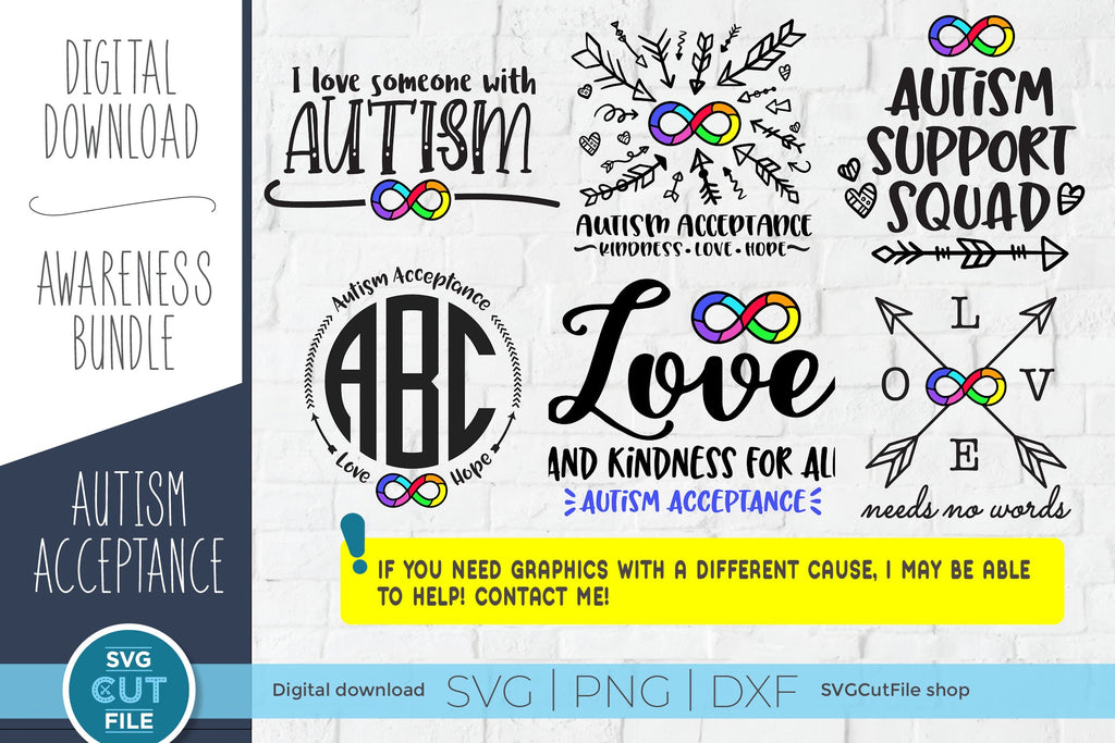 Autism infinity svg bundle - So Fontsy