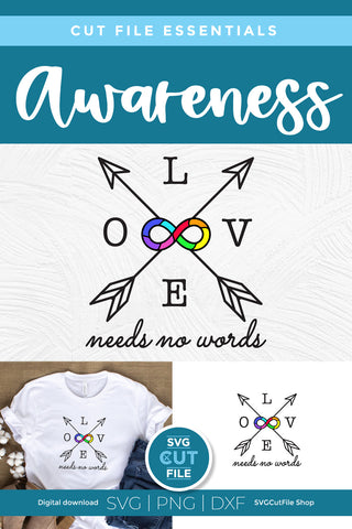 Autism infinity svg rainbow infinity svg SVG SVG Cut File 