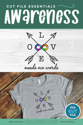 Autism infinity svg rainbow infinity svg SVG SVG Cut File 