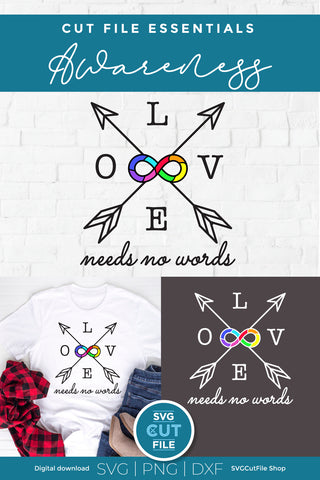 Autism infinity svg rainbow infinity svg SVG SVG Cut File 