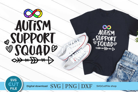 Autism infinity svg Support Squad SVG SVG Cut File 