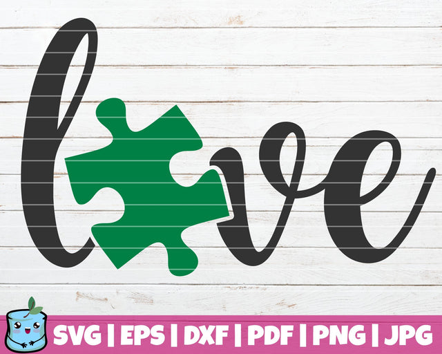 Autism Love SVG MintyMarshmallows 