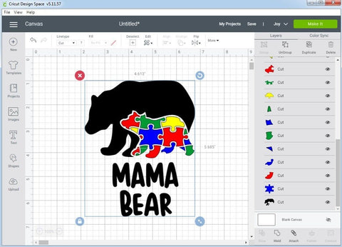 Autism Mama Bear | Autism SVG SVG CreativeStudioTM 