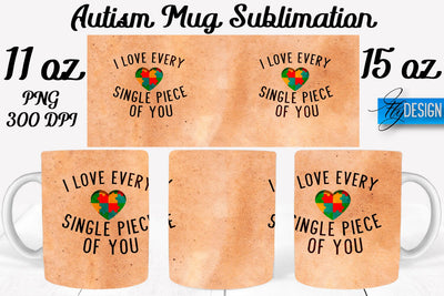 Autism Mug Quotes Sublimation | Coffee 11 Oz | 15 Oz Mug Sublimation Sublimation Fly Design 