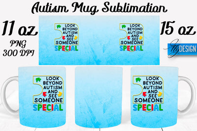 Autism Mug Quotes Sublimation | Coffee 11 Oz | 15 Oz Mug Sublimation Sublimation Fly Design 