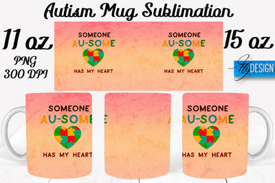 Autism Mug Quotes Sublimation | Coffee 11 Oz | 15 Oz Mug Sublimation Sublimation Fly Design 