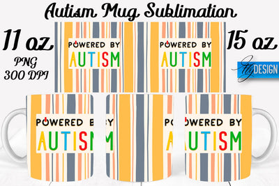 Autism Mug Quotes Sublimation | Coffee 11 Oz | 15 Oz Mug Sublimation Sublimation Fly Design 