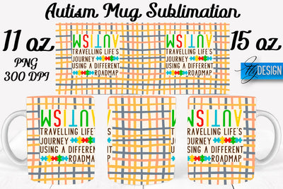 Autism Mug Quotes Sublimation | Coffee 11 Oz | 15 Oz Mug Sublimation Sublimation Fly Design 