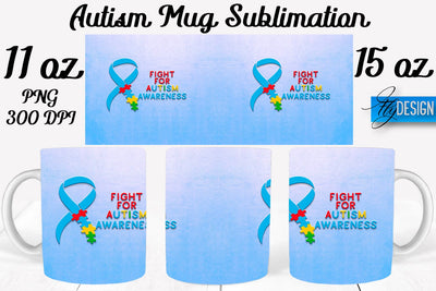 Autism Mug Quotes Sublimation | Coffee 11 Oz | 15 Oz Mug Sublimation Sublimation Fly Design 