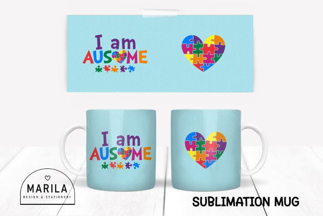 Autism Mug Sublimation Designs / autism awareness mug #10 Sublimation Marilakits 