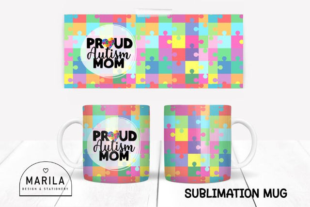 Autism Mug Sublimation Designs / autism awareness mug #14 Sublimation Marilakits 