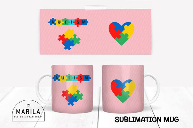 Autism Mug Sublimation Designs / autism awareness mug #2 Sublimation Marilakits 