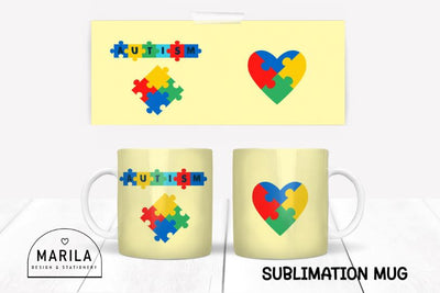 Autism Mug Sublimation Designs / autism awareness mug #3 Sublimation Marilakits 