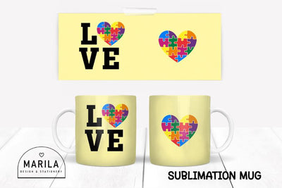 Autism Mug Sublimation Designs / autism awareness mug #4 Sublimation Marilakits 