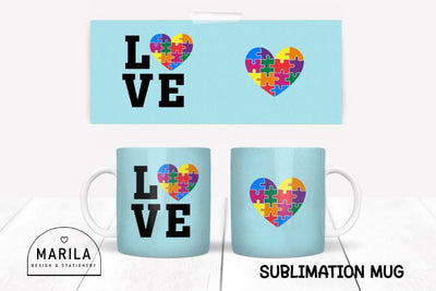 Autism Mug Sublimation Designs / autism awareness mug #6 Sublimation Marilakits 