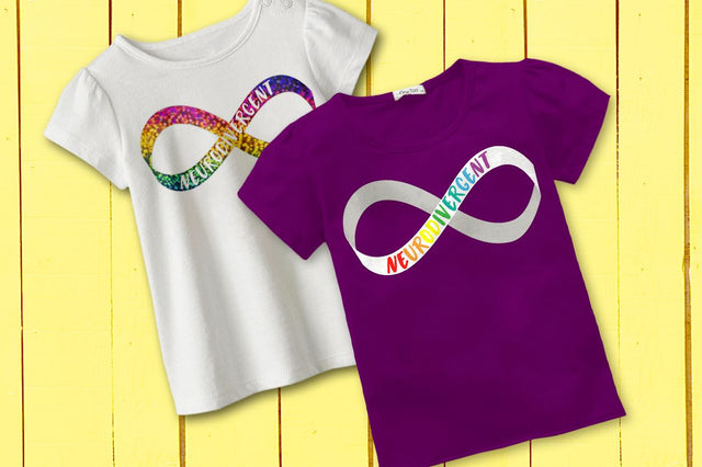 Autism Neurodivergent Infinity Ribbon SVG SVG Designed by Geeks 