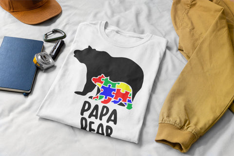 Autism Papa Bear | Autism SVG SVG CreativeStudioTM 