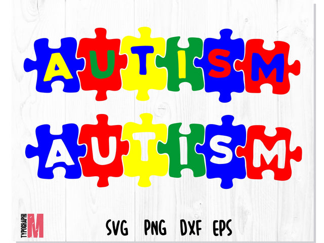 Autism Puzzle Logo SVG SVG CreativeStudioTM 